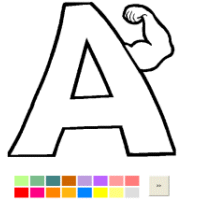 Alphabet coloring pages