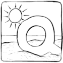 At The Beach Letter Q