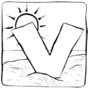 At The Beach Letter V