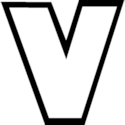 Big Outline Letter V