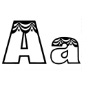 Carnival Curtain Letter A
