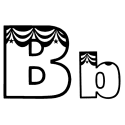 Carnival Curtain Letter B