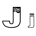 Carnival Curtain Letter J