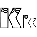 Carnival Curtain Letter K