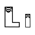 Carnival Curtain Letter L