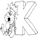 Caveman Letter K