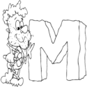 Caveman Letter M