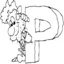 Caveman Letter P