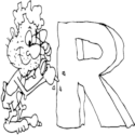 Caveman Letter R