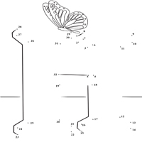 Dot to Dot Letter H