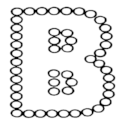 Dots Uppercase Letter B