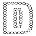 Dots Uppercase Letter D