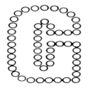 Dots Uppercase Letter G