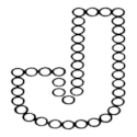 Dots Uppercase Letter J