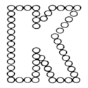 Dots Uppercase Letter K