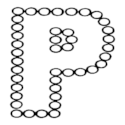 Dots Uppercase Letter P