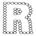 Dots Uppercase Letter R