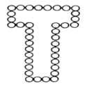 Dots Uppercase Letter T