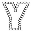 Dots Uppercase Letter Y
