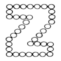 Dots Uppercase Letter Z