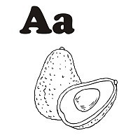 Fruit and Vegetable Letter A