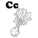 Fruit and Vegetable Letter C