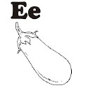 Fruit and Vegetable Letter E