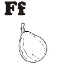 Fruit and Vegetable Letter F