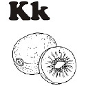 Fruit and Vegetable Letter K