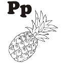 Fruit and Vegetable Letter P