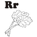 Fruit and Vegetable Letter R