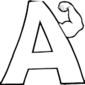 Funny Letter A