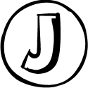 In a Circle Letter J