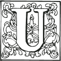 Ornamental Letter U