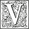 Ornamental Letter V