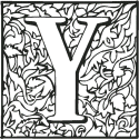 Ornamental Letter Y