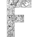 Plants and Animals Uppercase Letter F