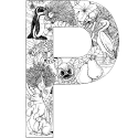 Plants and Animals Uppercase Letter P