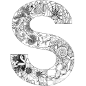 Plants and Animals Uppercase Letter S