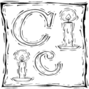 Whimsical Letter C