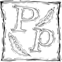 Whimsical Letter P