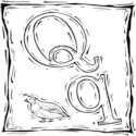 Whimsical Letter Q