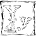 Whimsical Letter Y