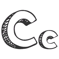 3-D Letter C