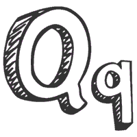 3-D Letter Q