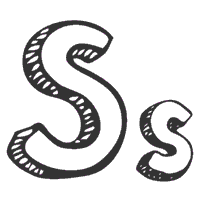 3-D Letter S