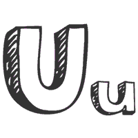 3-D Letter U