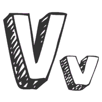 3-D Letter V