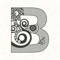 Abstract Letter B