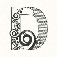 Abstract Letter D